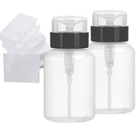 Empty fluid container bottle with dispenser 100 ml, 3 colors