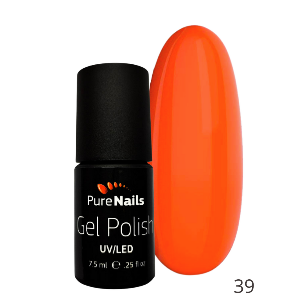 BIS Pure Nails ONE STEP gēla laka 7.5 ml, ELEKTRO SARKANS 39