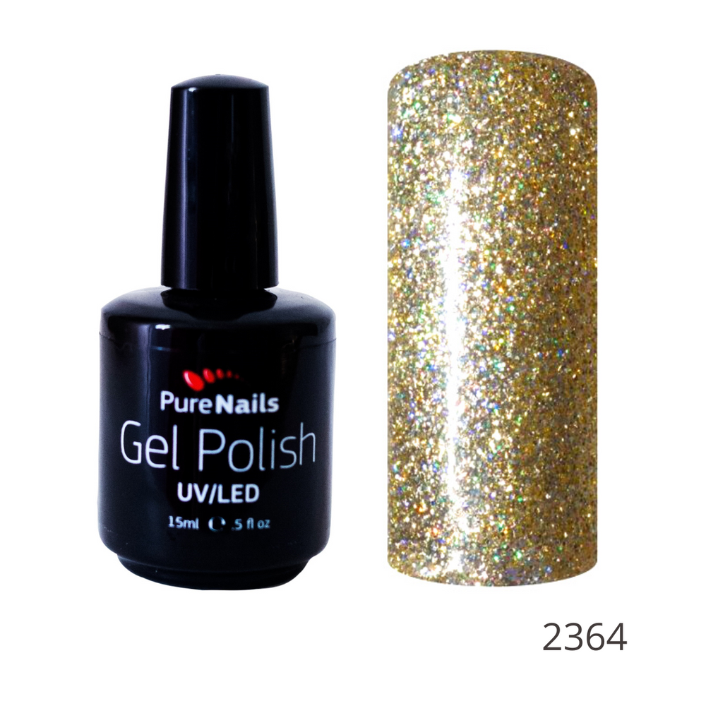BIS Pure Nails gēla laka 15 ml, 2364 zelts