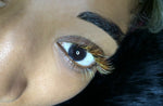 Design eyelash extensions WHITE, 1 line