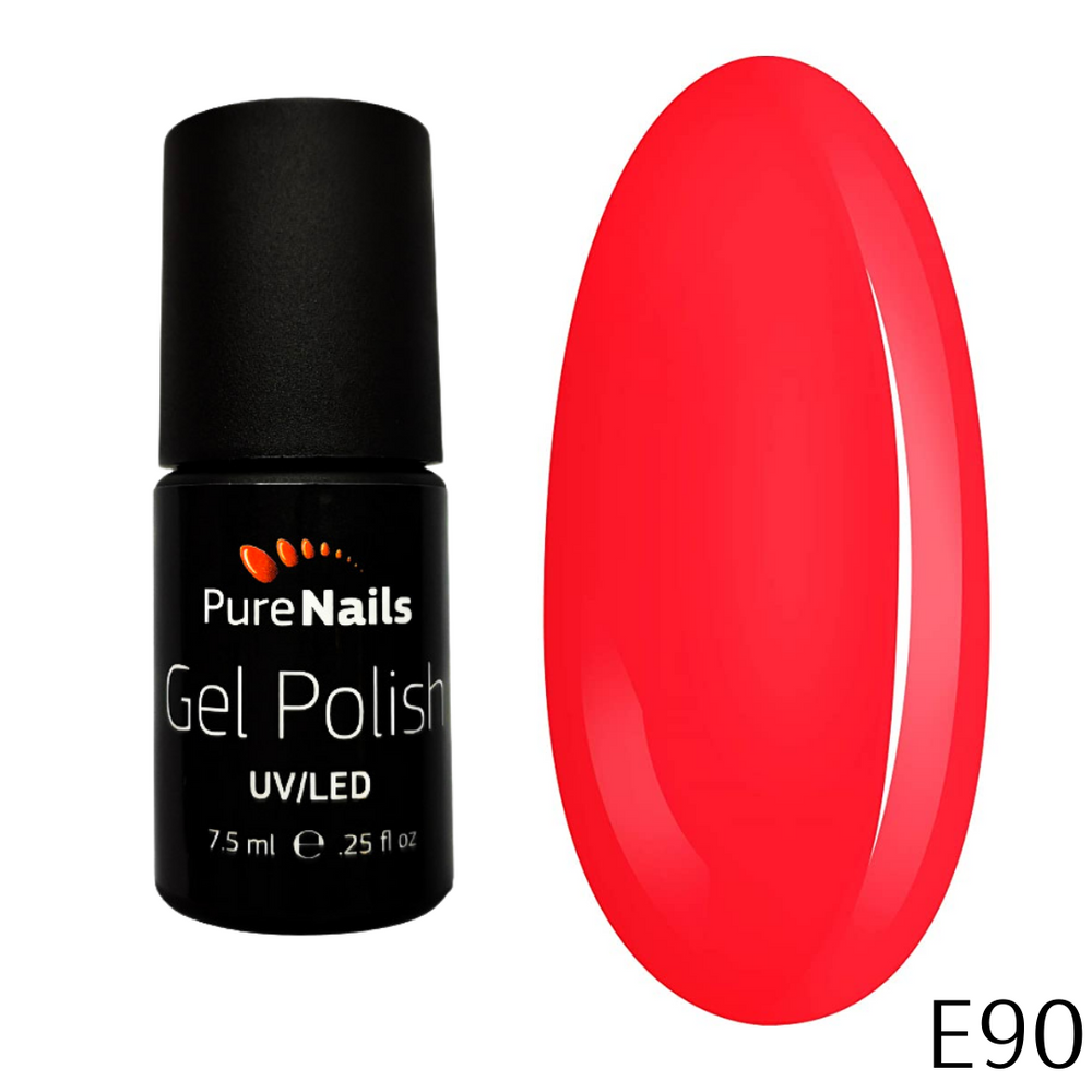 BIS Pure Nails UV/LED gēla laka 7.5 ml, ELECTRO RED E90