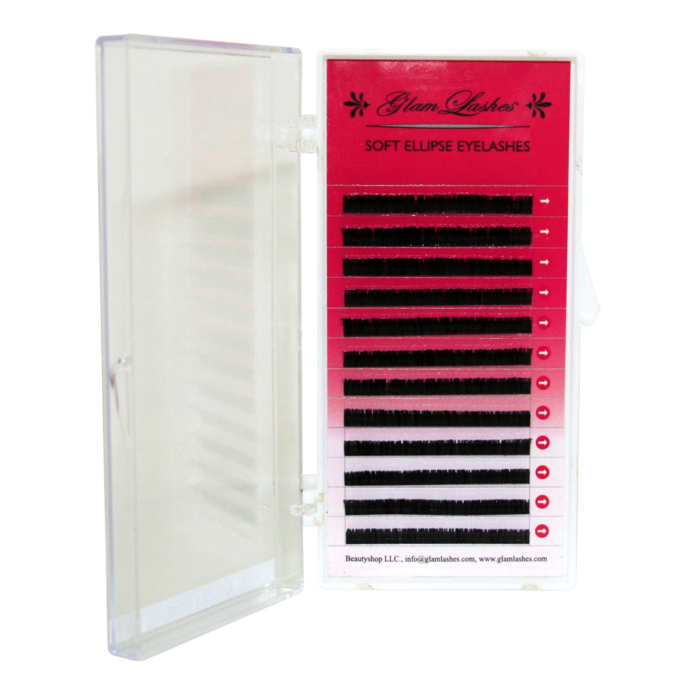 Finālā izpārdošana! Glam Lashes skropstas pieaudzēšanai FLAT ELLIPSE, 10-0.20-C