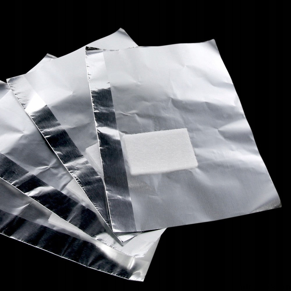 Foil for removing gel polishes, 100 pcs