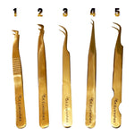 GK Volume eyelash extension tweezers, 5 different models