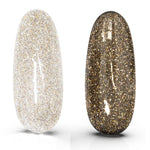 BIS Pure Nails flashing lights TOP NO WIPE, gold
