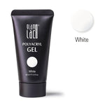 GlamLac Polygel for nail extension and strengthening, WHITE
