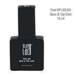 GlamLac UV/LED PEEL OFF bāze un virskārta, 15ml