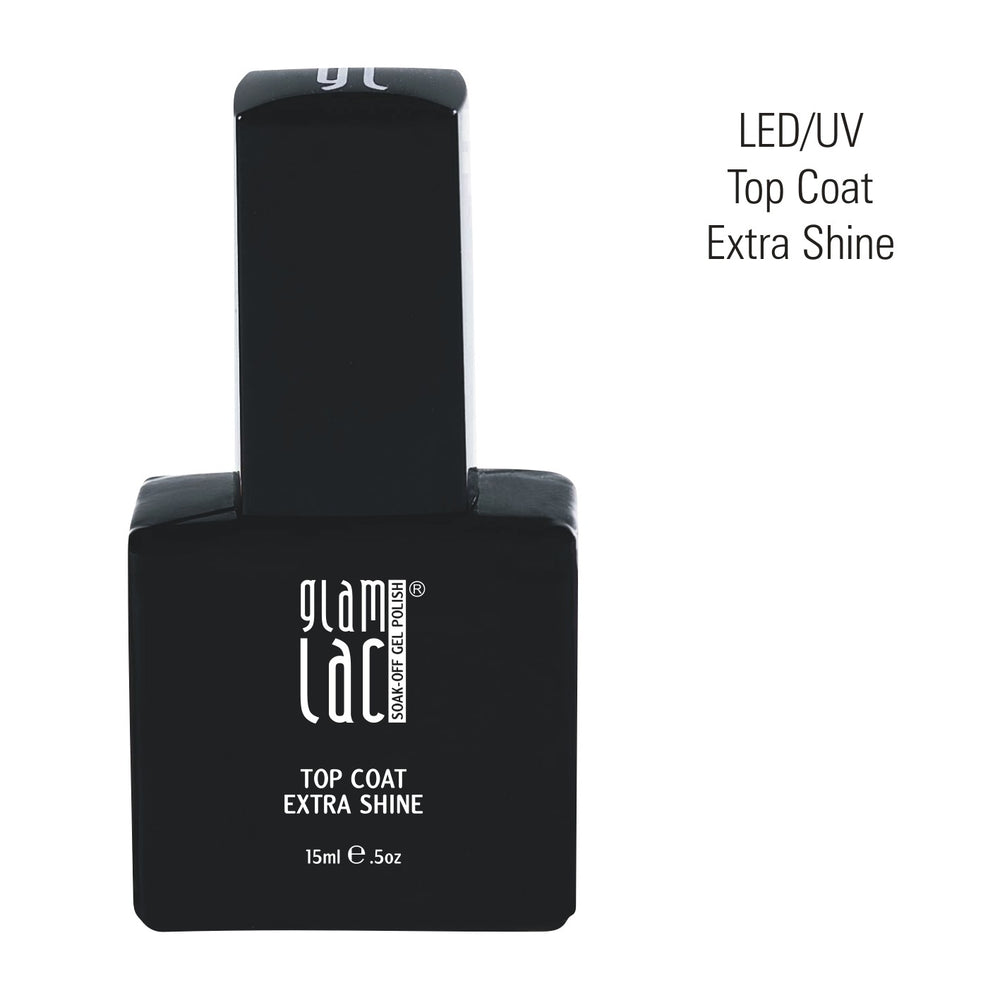 GlamLac UV/LED virsējais lakas laka ar īpašu spīdumu, 15 ml