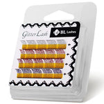 BL Lashes eyelash extensions with glitter sparkles MIX, 4 lines