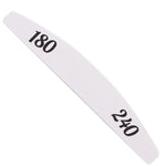 PRO nail file white HALFMOON, 180/240