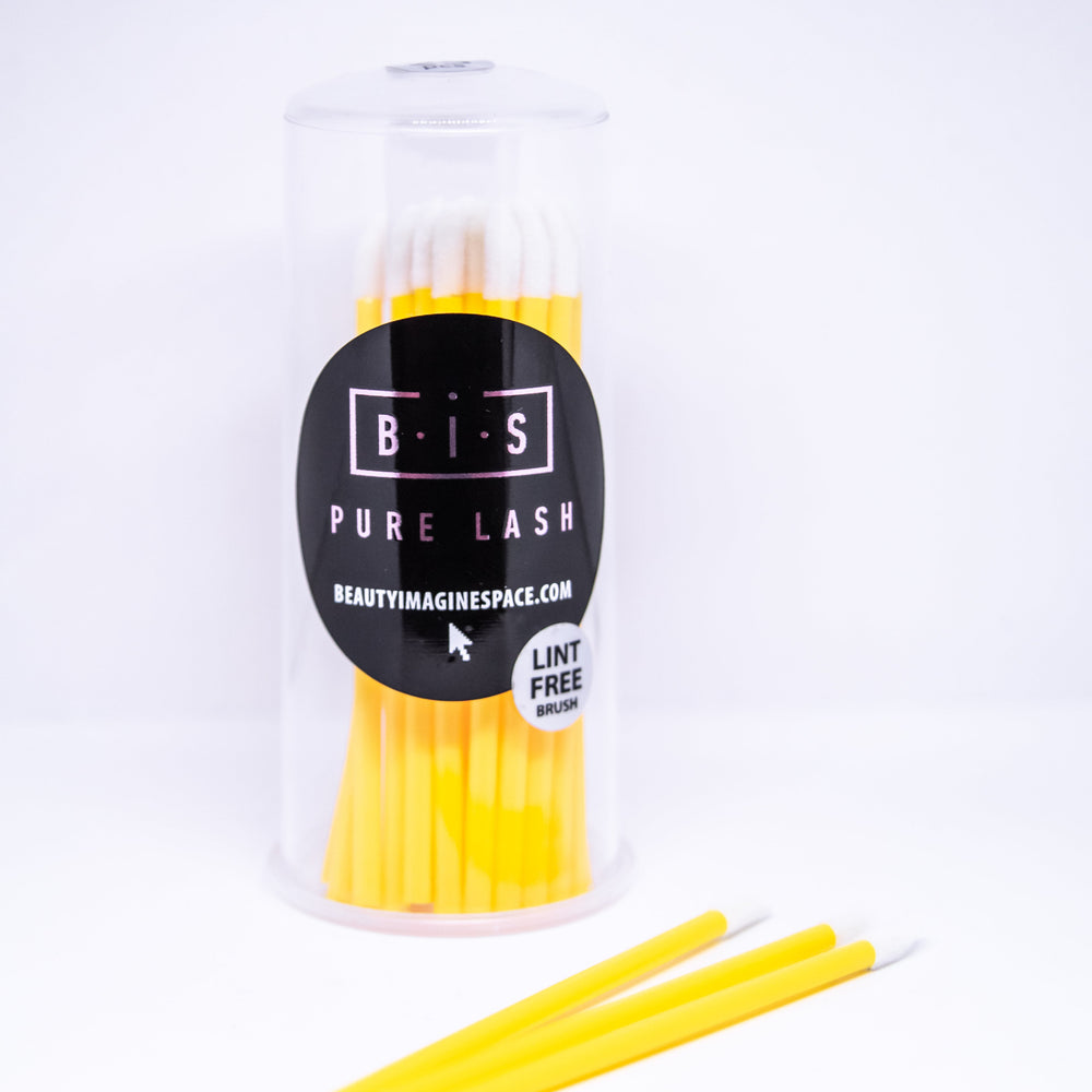 BIS Pure Lash lint free applicators WHITE, 25 pieces in case