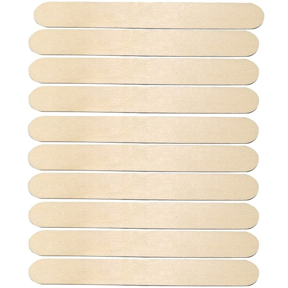 Woden spatula for body waxing 10 pieces, THIN or WIDE