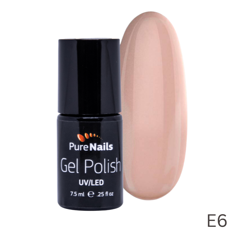 BIS Pure Nails UV/LED gēla laka 7.5 ml, ALMOND CRUNCH E6