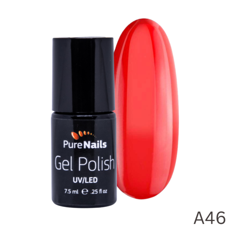 BIS Pure Nails UV/LED gēla laka 7.5 ml, STRIKING RED A46
