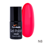 BIS Pure Nails UV/LED gēla laka 7.5 ml, NEON PRINCESS N8