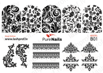BIS Pure Nails slider nail sticker ultra thin B01-B17, CLASSIC