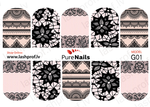 BIS Pure Nails nagu dizaina slaideri uzlīmes ELEGANCE, G01, G02 un G03