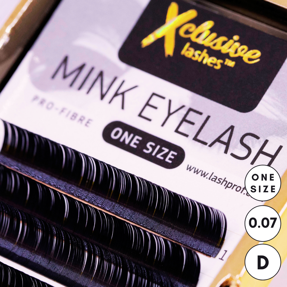 Xclusive Lashes ūdeļu skropstas, VIENS IZMĒRS, D - 0.07