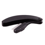 Foldable lash & brow comb BLACK, with metal teeth