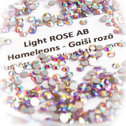 Dimantiņi ar plakanu pamatni, LIGHT ROSE AB