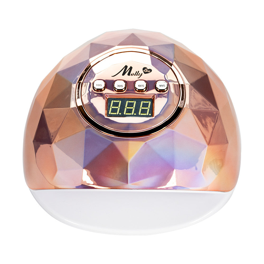 Molly Lac LED Lamp for nails, Diamond Holo Rose Gold 86W