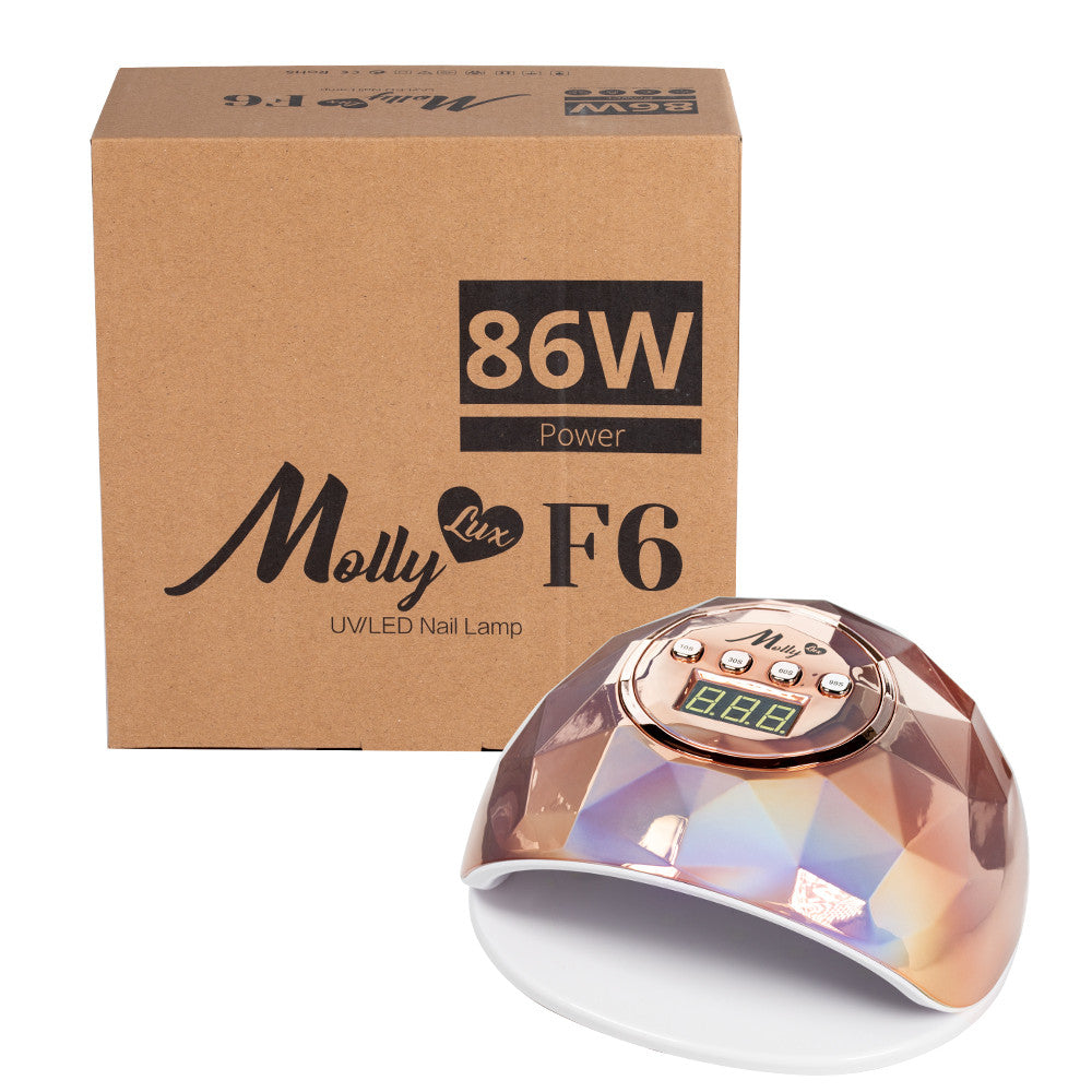 Molly Lac LED Lamp for nails, Diamond Holo Rose Gold 86W