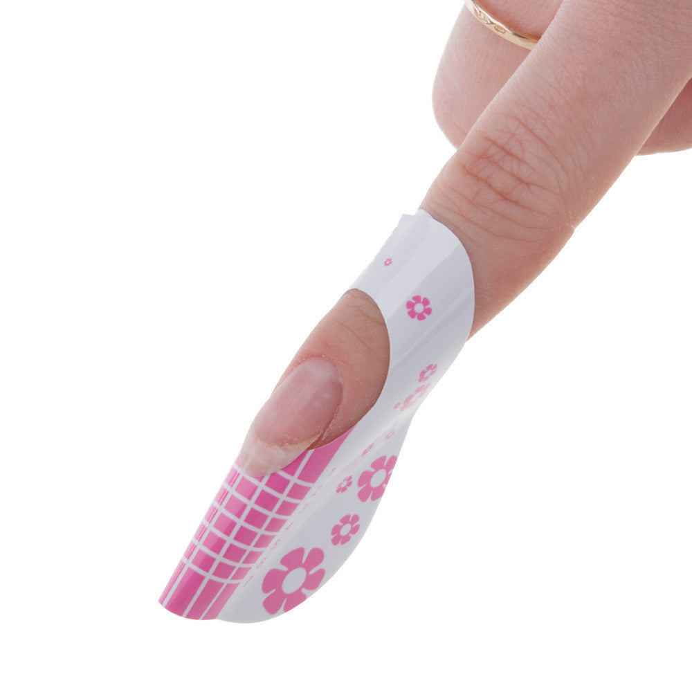 Molly Lac nail extension form template stickers BASIC, roll 500 pcs