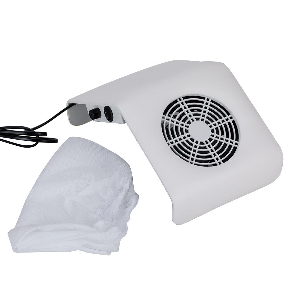 Nail Dust Collector 858-2 SOFT WHITE 40W + 1 dust bag FREE