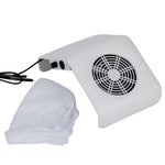Nail Dust Collector 858-2 SOFT WHITE 40W + 1 dust bag FREE