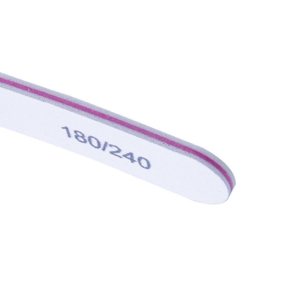 Nail file white BANANA, 180/240