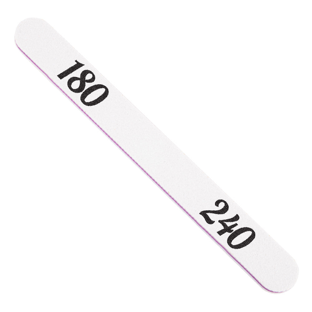PRO nail file white STRAIGHT, 180/240