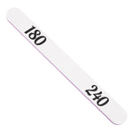 PRO nail file white STRAIGHT, 180/240