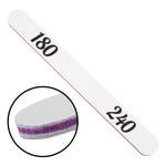 PRO nail file white STRAIGHT, 180/240