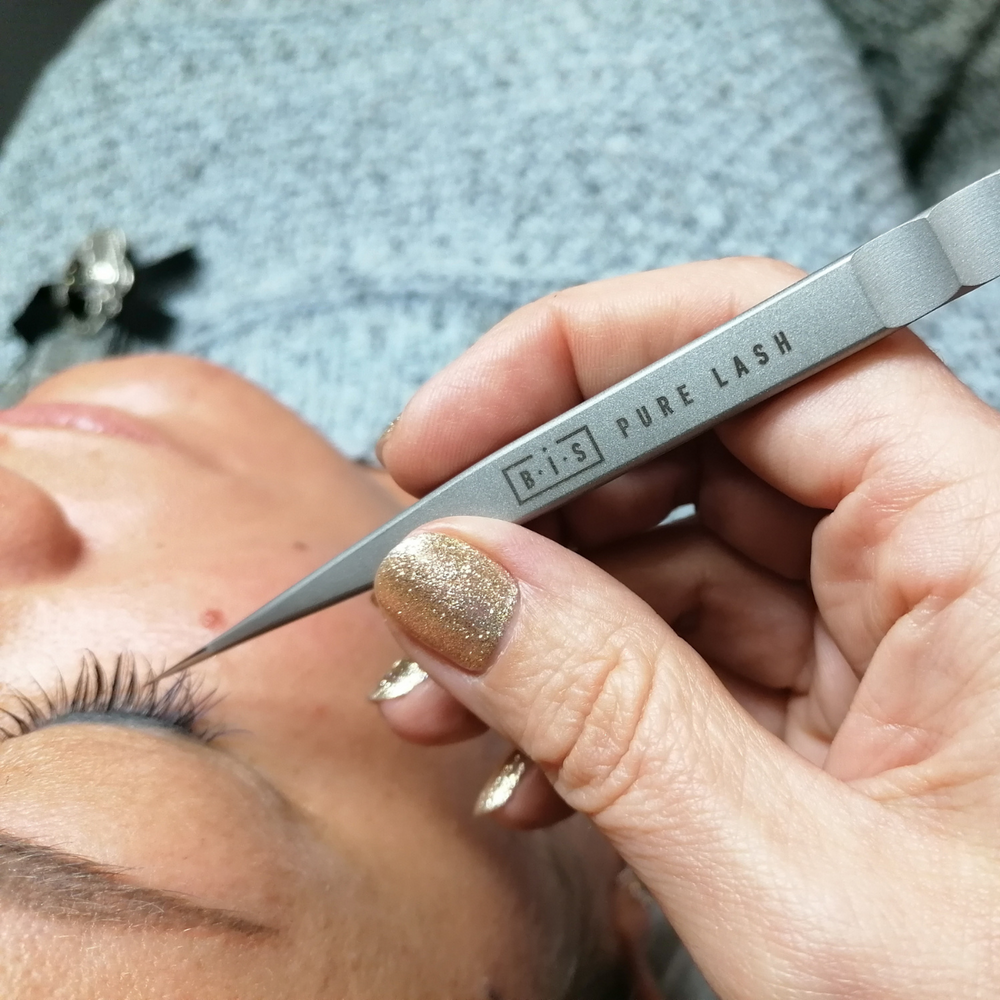BIS Pure Lash pincete skropstu pieaudzēšanai, PRO-210