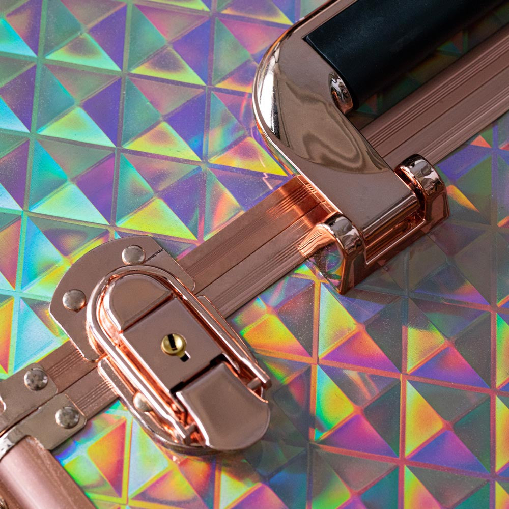 Beauty suitcase 3D design M1 size, HOLO GOLDEN