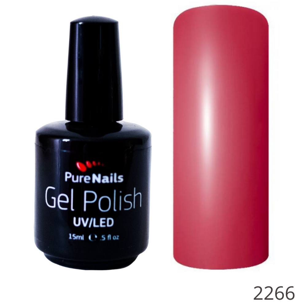 BIS Pure Nails Gel Polish HEMA & TPO Free UV/LED 15 ml | 2266 Rosewood