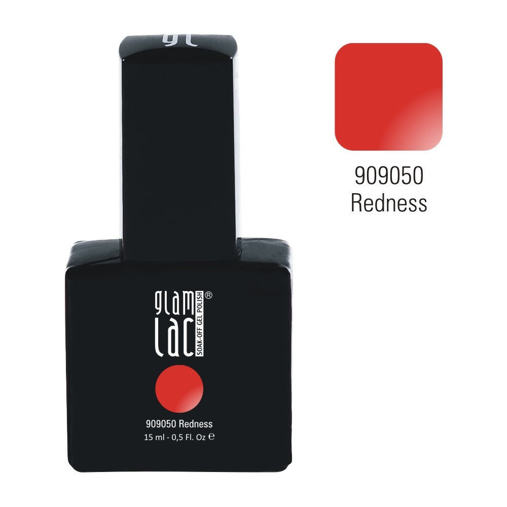 GlamLac UV/LED gel nail polish 15 ml, REDNESS