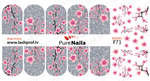 BIS Pure Nails water slider nail design sticker decal SAKURA, F73