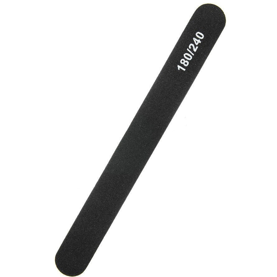 PRO nail file black STRAIGHT, 180/240
