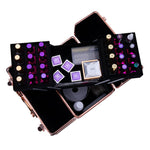 Beauty suitcase 3D design S size, GOLD ROSE