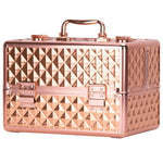 Beauty suitcase 3D design S size, GOLD ROSE