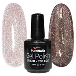 BIS Pure Nails Flashing Lights Top No Wipe Gel UV/LED | PINK