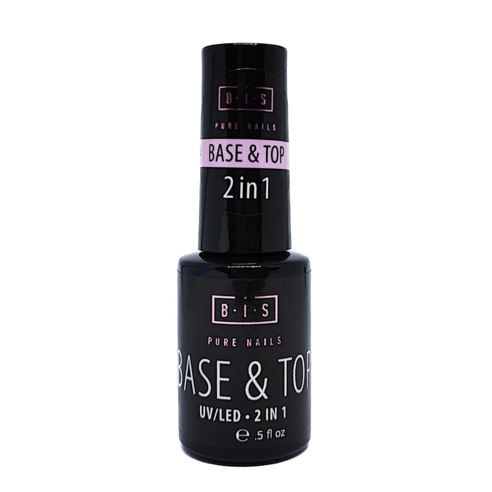 BIS Pure Nails Design UV/LED gel polish TOP & BASE 2in1, 7.5ml