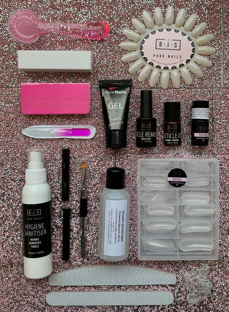 BIS Pure Nails UV/LED Poliakrila gēla modelēšanas materiālu komplekts