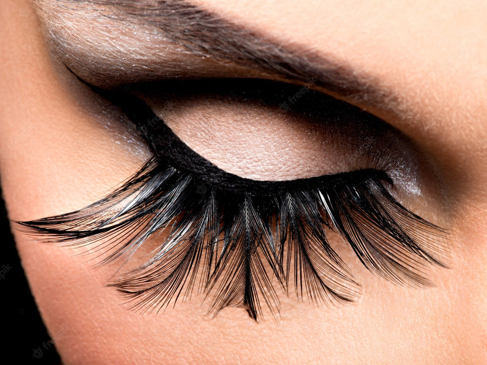 Strip flare lashes in line for make-up, AWC-009