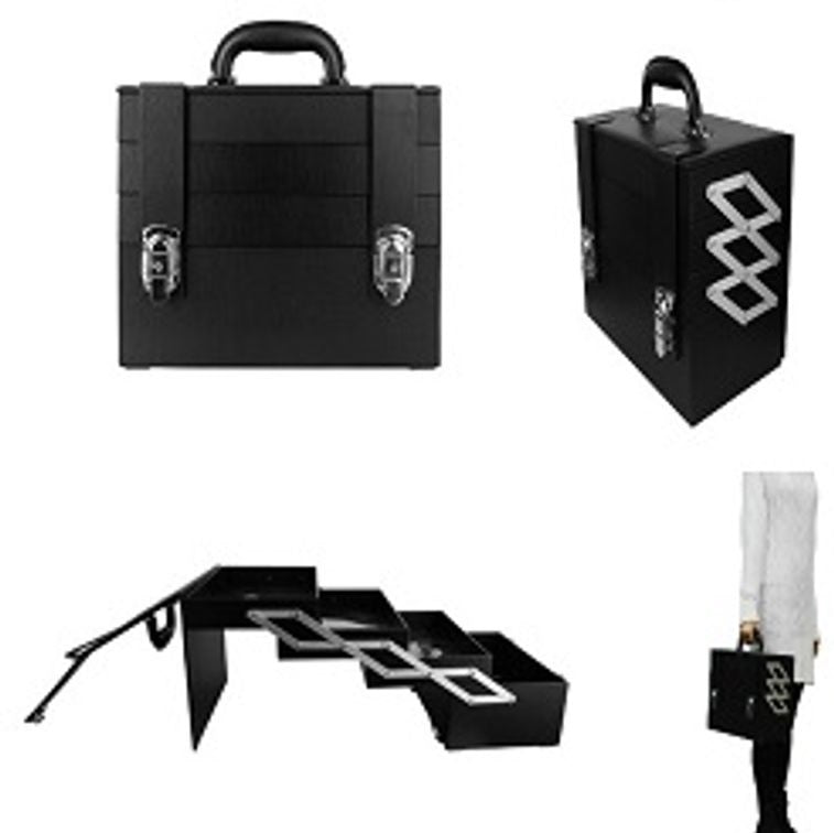 Blink Lash leather Beauty case, BLACK