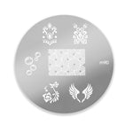 Template for Konad nail stamping art, m90