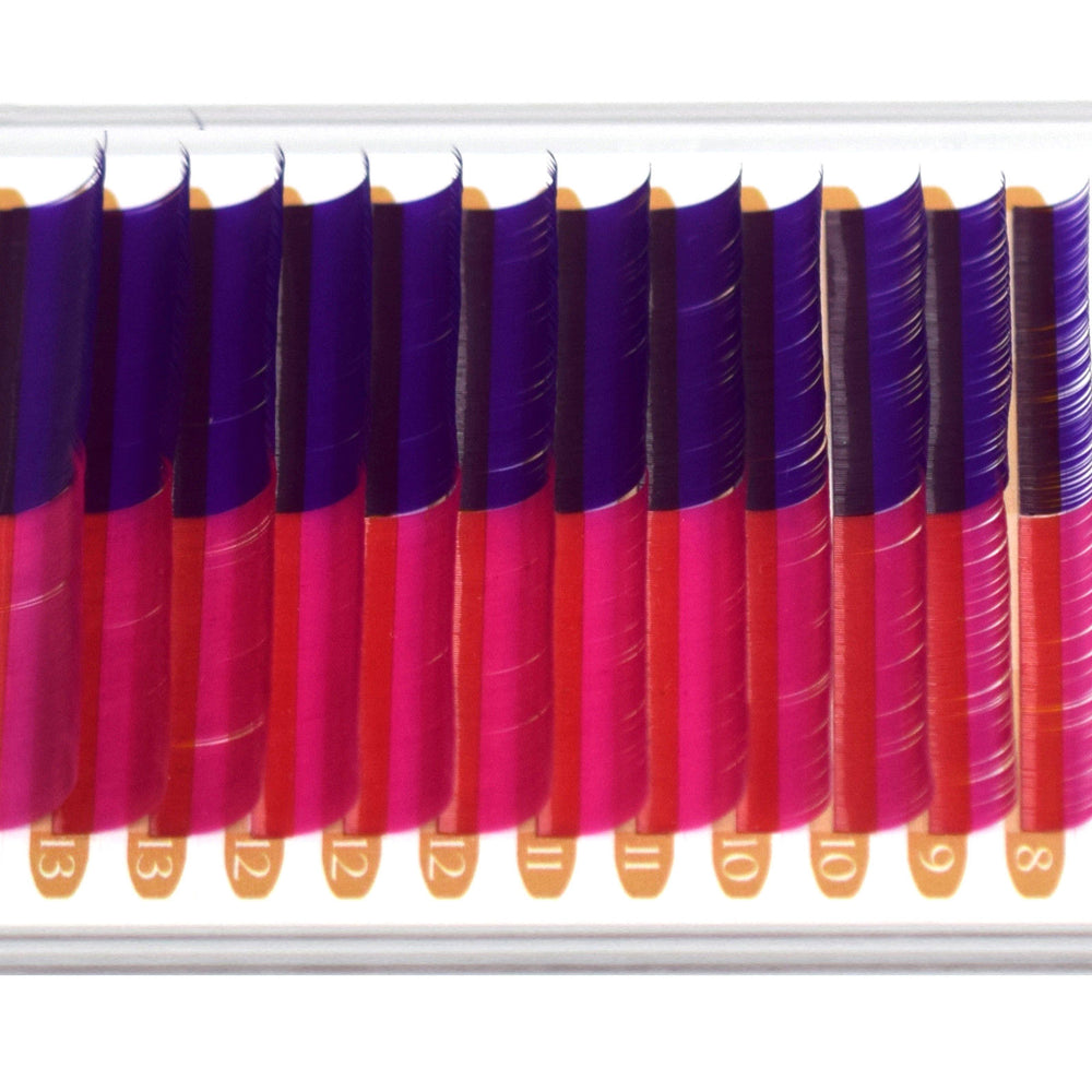 WonderLash® Color eyelash extension mink MIX, Purple + Pink