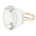 Crystal ring for eyelash adhesive. CLEAR