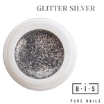 UV/LED Color gel for nail modeling & extensions 15 ml | GLITTER SILVER